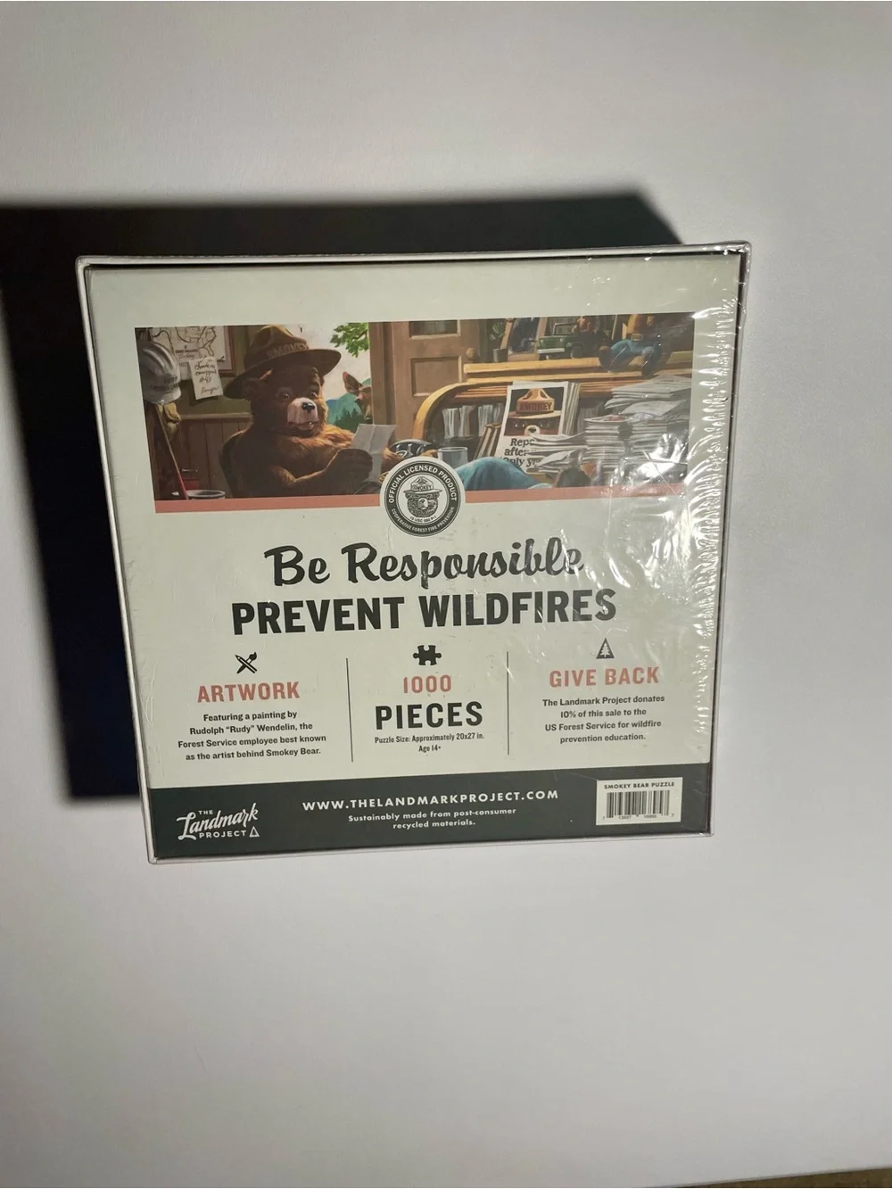 NEW NIB Smokey Bear Fan Mail 1000pc Jigsaw Puzzle 20